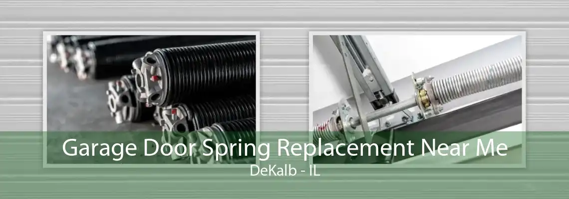 Garage Door Spring Replacement Near Me DeKalb - IL